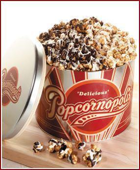 Chocolate Popcorn Tin