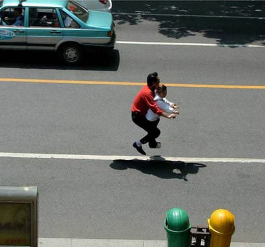 People riding invisible bikes by zhao huasen 1