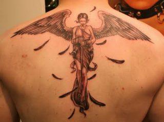 Best Tribal Angel Tattoo Design For Guys