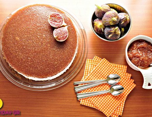 Cheesecake With Greek Cheese And Figs 004