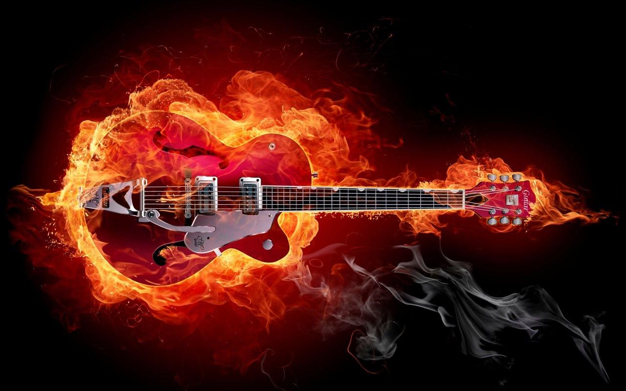 Hard Rock Music Guitar 1280x800