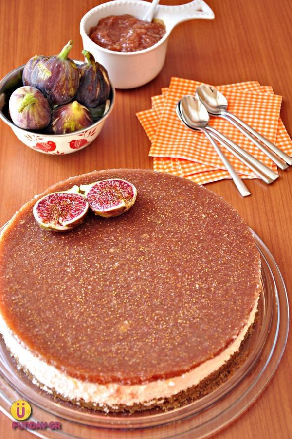 Cheesecake With Greek Cheese And Figs 010
