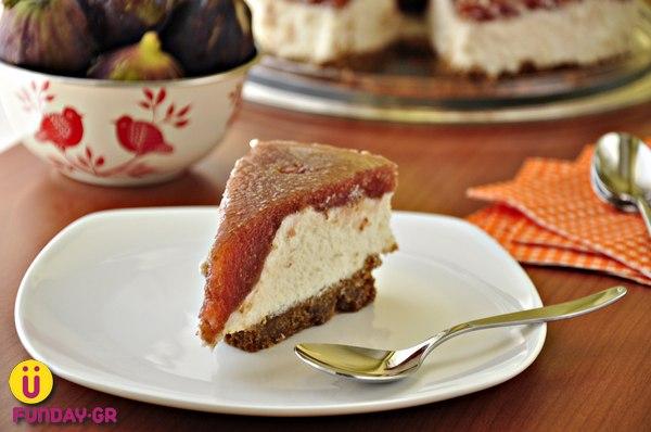 Cheesecake With Greek Cheese And Figs 021