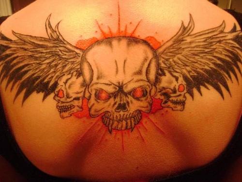 Skull Wing Tattoo