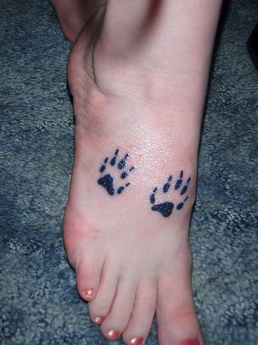 Women Foot tattoo