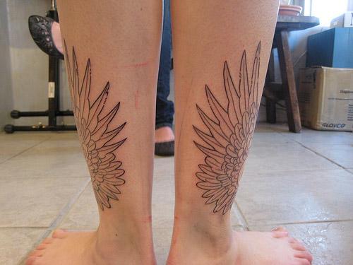 Women Wing Tattoo