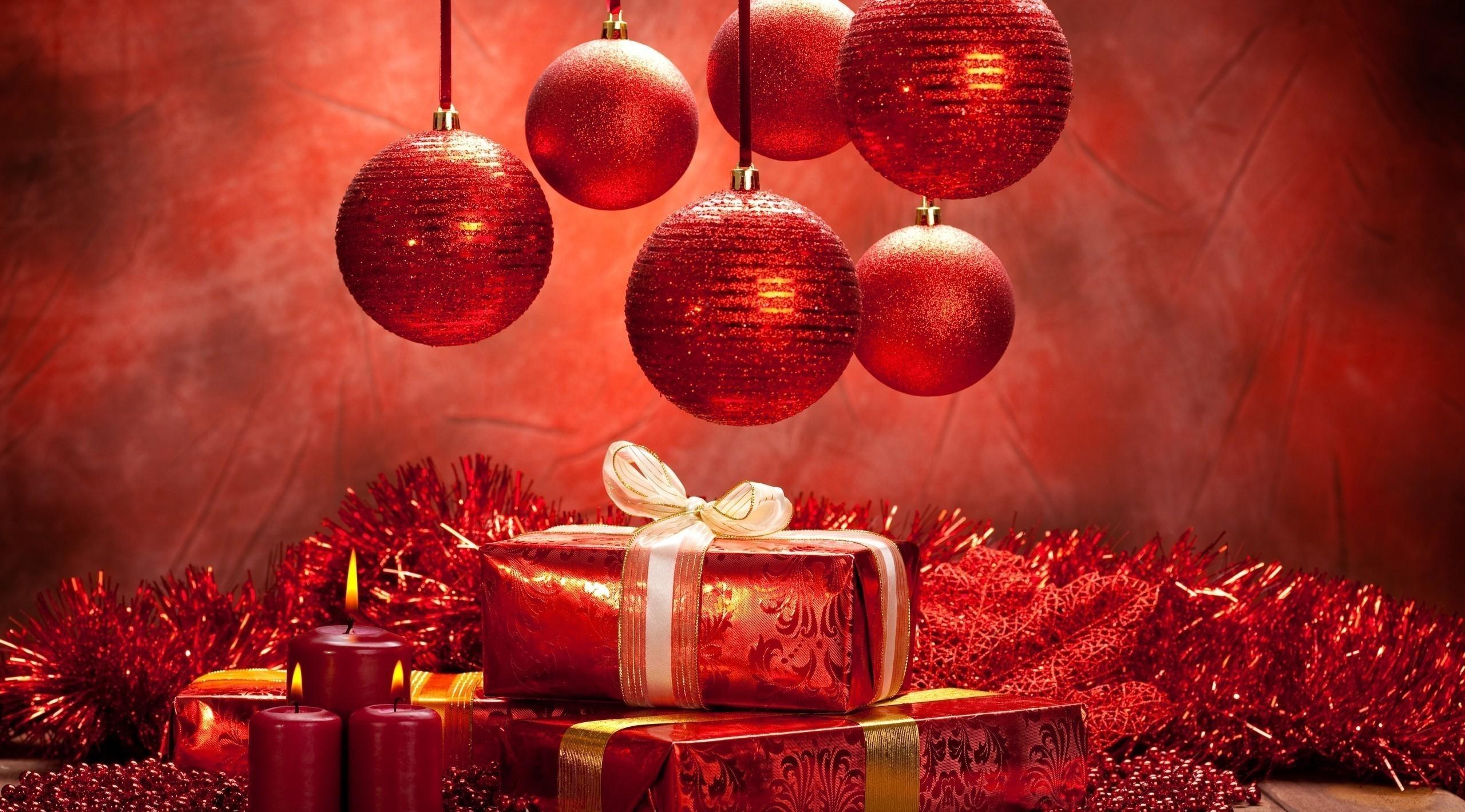 New Year Christmas Christmas Decorations Gifts Candles Mood 36366 2560x1420